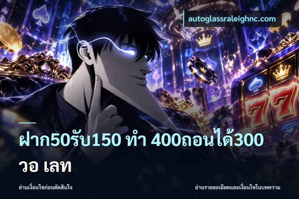 ฝาก50รับ150 ทํา 400ถอนได้300 วอ เลท