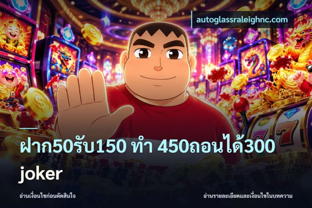 ฝาก50รับ150 ทํา 450ถอนได้300 joker