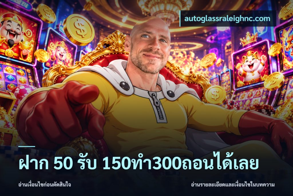 ฝาก 50 รับ 150ทำ300ถอนได้เลย
