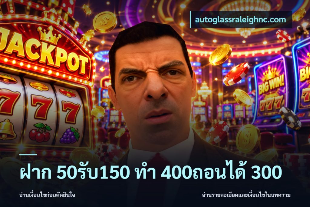 ฝาก 50รับ150 ทํา 400ถอนได้ 300