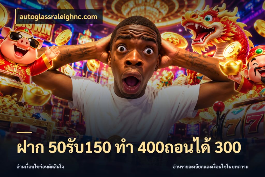 ฝาก 50รับ150 ทํา 400ถอนได้ 300 โปรยอดรับที่สายเกมสนใจ สไตล์ autoglassraleighnc.com
