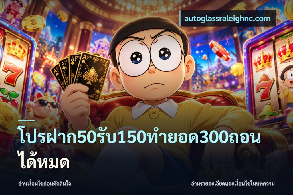 โปรฝาก50รับ150ทํายอด300ถอนได้หมด