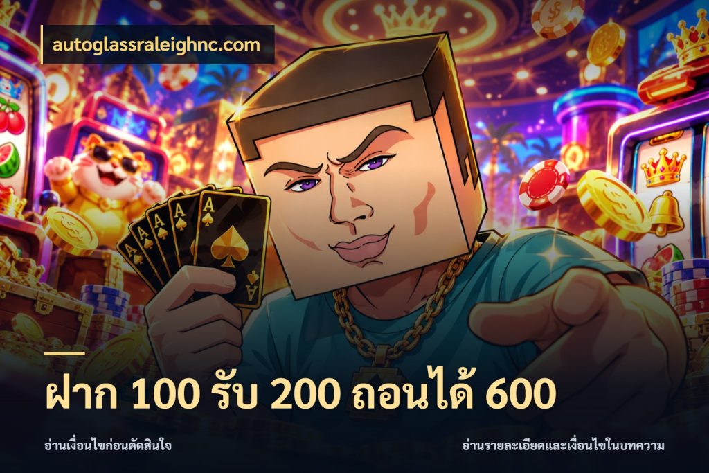 ฝาก 100 รับ 200 ถอนได้ 600 โปรกับเกมที่ชอบเลือกให้ตรงสไตล์ สไตล์ autoglassraleighnc.com