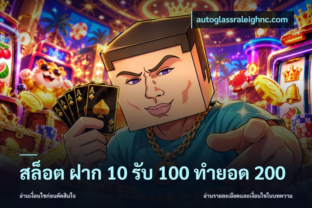 สล็อต ฝาก 10 รับ 100 ทำยอด 200