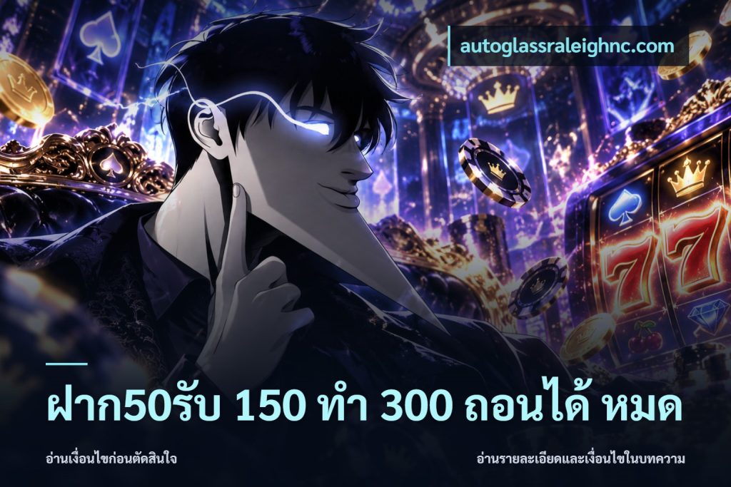 ฝาก50รับ 150 ทำ 300 ถอนได้ หมด