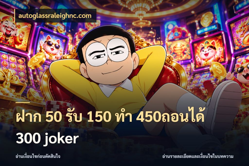 ฝาก 50 รับ 150 ทํา 450ถอนได้ 300 joker autoglassraleighnc.com สายโบนัสเลือกจังหวะสนุกได้อย่างไร
