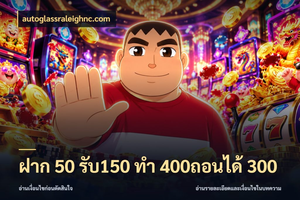 ฝาก 50 รับ150 ทํา 400ถอนได้ 300 จุดเด่นของเครดิตที่คนชอบเกมอยากรู้ กับ autoglassraleighnc.com